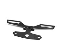 sourcing map Universal Motorcycle Adjustable Folding License Plate Holder Tail Light Bracket Mount