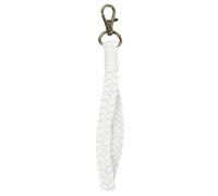 sourcing map Universal Phone Lanyard, Bohemia Macrame Wrist Strap Keychain Lanyard Phone Strap for DIY, Earbuds, Keychain, Coin Purse, Wallet, (White)