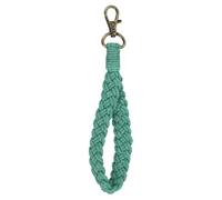 sourcing map Universal Phone Lanyard, Bohemia Macrame Wrist Strap Keychain Lanyard Phone Strap for DIY, Earbuds, Keychain, Coin Purse, Wallet, (Dark Green)