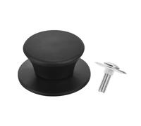 sourcing map Universal Pot Lid Top Replacement Knob, Heat Resistant Silicone Pan Lid Holding Handles Knob Grips for Kitchen Cookware Lid Cover, Black