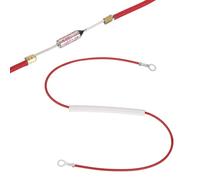 sourcing map Universal Rice Cooker Temperature Fuse, 165°C 10A 250V Metal Thermal Fuse with Both End Ring Terminal Fiberglass Sleeving for Electric Pressure Cooker Repair Part