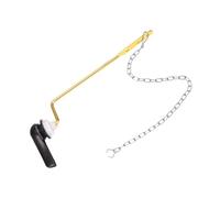 sourcing map Universal Side Mount Toilet Handle Replacement Kit, Toilet Flush Tank Lever ABS Handle Aluminum Rod with Stainless Steel Chain, Black Bronze