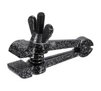 sourcing map Universal Table Vise 1-3/8" (35mm) Home Vise Clamp-On Portable Bench Clamp for Woodworking Drilling Metalworking Cutting Conduit, Black (0.98" Width)