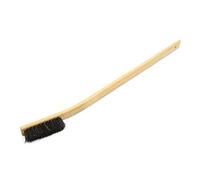sourcing map Universal Wooden Curved Long Handle Bar Brush Cleaning Tool for Car