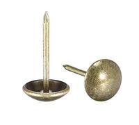 sourcing map Upholstery Nails Tacks 11mm Dia 20mm Height Round Thumb Push Pins Bronze Tone for Furniture Sofa Headboards, 200 Pcs