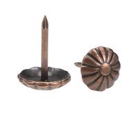 sourcing map Upholstery Nails Tacks 11mmx16mm Round Head Retro Push Pins Copper Tone for Furniture Sofa Headboards, 30 Pcs
