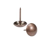 sourcing map Upholstery Nails Tacks 14mm Head Dia Retro Round Thumb Push Pins Copper Tone for Furniture Sofa Headboards, 20 Pcs