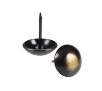 sourcing map Upholstery Nails Tacks 16mm Head Dia 21mm Length Retro Round Thumb Push Pins for Furniture Sofa Headboards, 50 Pcs