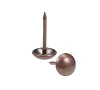 sourcing map Upholstery Nails Tacks 9mm Head Dia Retro Round Thumb Push Pins Copper Tone for Furniture Sofa Headboards, 50 Pcs