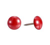 sourcing map Upholstery Tacks Nail Pins Furniture, 500Pcs 11x17mm Thumb Tack Pins Assortment Kit Carbon Steel for Home Sofa DIY Decorative Nail Heads Nails, Red