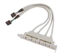 sourcing map USB 2.0 4 Port to Motherboard Header 9 Pin Bracket Extension Cable Cord