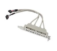 sourcing map USB 2.0 4 Port to Motherboard Header 9 Pin Bracket Extension Cable Cord