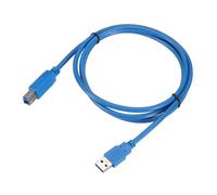sourcing map USB 3.0 Printer Cable, 4.9ft USB Type A Male to Type B Male High Speed Scanner Cord for Computer Laptop Connect to Printer, Blue