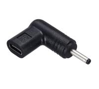 sourcing map USB 3.1 Type-C Female to DC Male Adapter, 12V Type C to DC3011 3.0x1.1mm Elbow Adapter for PD Power Bank PD Source Notebook Laptop Tablet