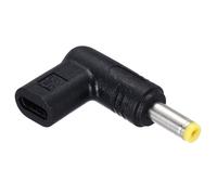 sourcing map USB 3.1 Type-C Female to DC Male Adapter, 15V Type C to DC4817 4.8x1.7mm Elbow Adapter for PD Power Bank PD Source Notebook Laptop Tablet