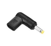 sourcing map USB C Female to 19.5V DC4017 Power Connector Charger Converter Adapter 90 Degree Angled for Router Speaker PD Computer Watches Camera Monitor Lamp Phones LED Light, Yellow
