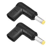 sourcing map USB C Female to 9V DC4817 Power Connector Charger Converter Adapter 90 Degree Angled for Router Speaker PD Computer Watches Camera Monitor Lamp Phones LED Light, 2pcs, Yellow