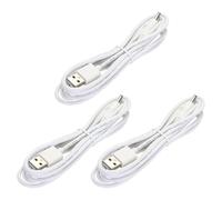 sourcing map USB to DC Power Cable 2 M USB to DC 3.5mm x 1.35mm 5v Power Cord White for Mini Fan Camera Mobile Phone Tablet Devices 3 Pcs