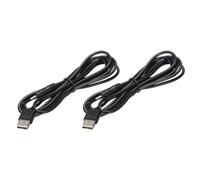 sourcing map USB to DC Power Cable 2 M USB to DC 4.0mm x 1.7mm 5v Power Cord Black for Mini Fan Camera Mobile Phone Tablet Devices 2 Pcs
