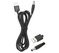 sourcing map USB to DC Power Cable 3A 5V DC Power Cord 5.5mm x 2.5mm Jack Charging Plug Connector Cable Adapter for Fan Camera Phone Tablet Devices (6.6ft/2m, Black)