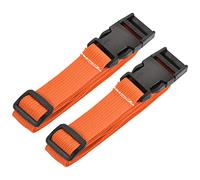 sourcing map Utility Strap with Buckle 1x40 Inch Polyester Quick Release Adjustable Belt for Travel Outdoor Bag Luggage Packing (Orange, Pack of 2)