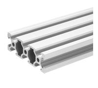 sourcing map V Slot 2060 Aluminum Extrusion Profile European Standard 300mm x 60mm Linear Rail Extrusion Frame for 3D Printer, CNC, DIY (Silver Tone)