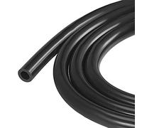 sourcing map Vacuum Silicone Tubing 10mm(3/8") ID 16mm OD 3mm Wall Thick Tube Hose for Engine 1.5m Black