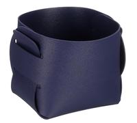 sourcing map Valet Tray Organizer, PU Leather Desktop Storage Organizer Box Tray Entryway Table Bedside Nightstand Catchall Vanity Tray for Jewelry Key Coin Watch Wallet (Dark Blue)
