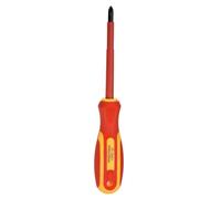 sourcing map VDE Insulated Screwdriver 1000V PH2 x 100mm Magnetic Phillips Screwdrivers CR-V Magnetic Electricians Phillips Head Screwdrivers with VDE Handle