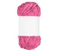 sourcing map Velvet Chenille Yarn Bulky Fluffy Chunky Yarn for Crochet Soft Chenille Blanket for Hand Knitting Crocheting (Rose Red, 87.5 Yards/80m)