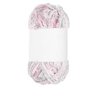 sourcing map Velvet Chenille Yarn Bulky Fluffy Chunky Yarn for Crochet Soft Chenille Blanket for Hand Knitting Crocheting (Light Gray & Pink & Rose Red, 87.5 Yards/80m)