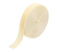 sourcing map Velvet Ribbon 0.8 Inch x 5 Yard Single Face Spool Silky Velvet Fabric for Bouquets DIY Crafts Gift Wrapping Wedding Party Beige