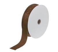 sourcing map Velvet Ribbon 1 1/2 Inch x 10 Yard Single Face Spool Silky Velvet Fabric for Bouquets DIY Crafts Gift Wrapping Wedding Deep Brown
