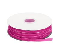 sourcing map Velvet Ribbon 1/4 Inch x 50 Yard Single Face Spool Silky Velvet Fabric for Bouquets DIY Crafts Gift Wrapping Wedding Party Rose Red