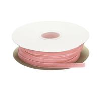 sourcing map Velvet Ribbon 1/4 Inch x 50 Yard Single Face Spool Silky Velvet Fabric for Bouquets DIY Crafts Gift Wrapping Wedding Party Pale Pink