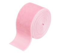 sourcing map Velvet Ribbon 1.5 Inch x 3 Yard Single Face Spool Silky Velvet Fabric for Bouquets DIY Crafts Gift Wrapping Wedding Party Pink