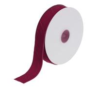 sourcing map Velvet Ribbon 1 Inch x 10 Yard Single Face Spool Silky Velvet Fabric for Bouquets DIY Crafts Gift Wrapping Wedding Party Dark Rose