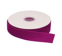 sourcing map Velvet Ribbon 1 Inch x 10 Yard Single Face Spool Silky Velvet Fabric for Bouquets DIY Crafts Gift Wrapping Wedding Party Rose Red