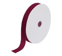 sourcing map Velvet Ribbon 1 Inch x 25 Yard Single Face Spool Silky Velvet Fabric for Bouquets DIY Crafts Gift Wrapping Wedding Party Dark Rose