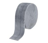 sourcing map Velvet Ribbon 2 Inch x 10 Yard Single Face Spool Silky Velvet Fabric for Bouquets DIY Crafts Gift Wrapping Wedding Party Gray