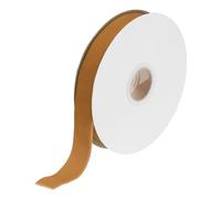sourcing map Velvet Ribbon 3/4 Inch x 10 Yard Single Face Spool Silky Velvet Fabric for Bouquets DIY Crafts Gift Wrapping Wedding Party Brown