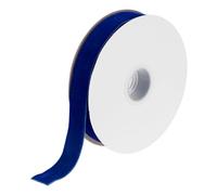 sourcing map Velvet Ribbon 3/4 Inch x 10 Yard Single Face Spool Silky Velvet Fabric for Bouquets DIY Crafts Gift Wrapping Wedding Party Dark Blue