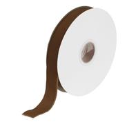 sourcing map Velvet Ribbon 3/4 Inch x 10 Yard Single Face Spool Silky Velvet Fabric for Bouquets DIY Crafts Gift Wrapping Wedding Party Deep Brown