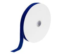 sourcing map Velvet Ribbon 3/4 Inch x 25 Yard Single Face Spool Silky Velvet Fabric for Bouquets DIY Crafts Gift Wrapping Wedding Party Dark Blue