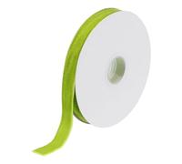 sourcing map Velvet Ribbon 5/8 Inch x 10 Yard Single Face Spool Silky Velvet Fabric for Bouquets DIY Crafts Gift Wrapping Wedding Party Fresh Green