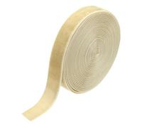 sourcing map Velvet Ribbon 9/16 Inch x 5 Yard Single Face Spool Silky Velvet Fabric for Bouquets DIY Crafts Gift Wrapping Wedding Party Khaki