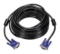 sourcing map VGA Monitor Cable 15m 7 Pin Male to Male Video Cable Adapter Cord for Laptops TV PC Computer Monitor Screen Projector, Black(49ft)