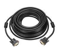 sourcing map VGA Monitor Cable 15m 9 Pin Male to Male Video Cable Adapter Cord for Laptops TV PC Computer Monitor Screen Projector, Black(49ft)