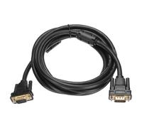 sourcing map VGA Monitor Cable 3Meters 9 Pin Male to Male Video Cable Adapter Cord for Laptops TV PC Computer Monitor Screen Projector, Black(10ft)