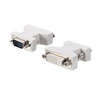 sourcing map VGA to DVI-I Adapter Coupler, DVI 24+5 Female to VGA Male Converter for Device Conversion, Pack of 2